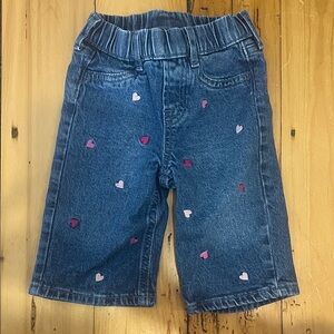 GAP Kids Blue Jeans with Heart Accents